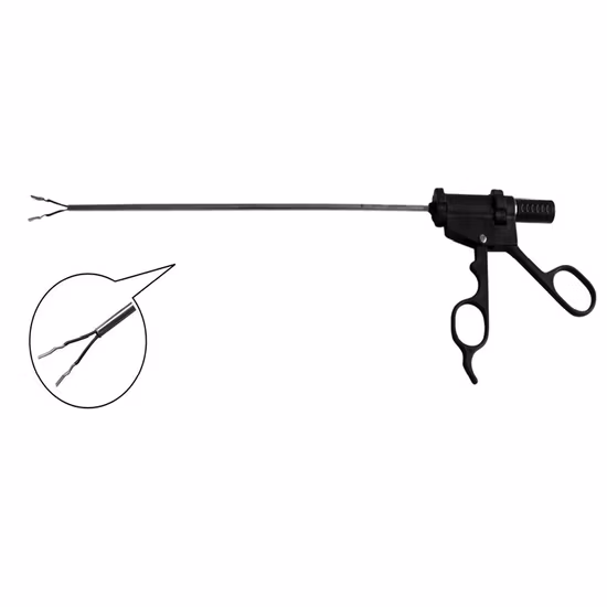 High Quality Laparoscopic Laparoscope Forceps Bipolar Forceps 5mm Laparoscopic Insulated Single Action Chinese Manufacture Surgical Instruments Tracers