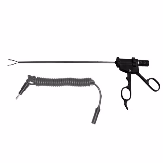 High Quality Laparoscopic Laparoscope Forceps Bipolar Forceps 5mm Laparoscopic Insulated Single Action Chinese Manufacture Surgical Instruments Tracers